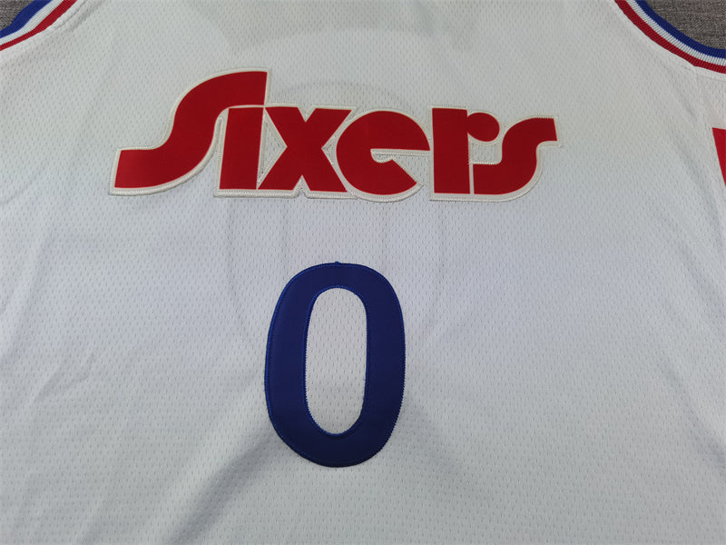 Men's Philadelphia 76ers Tyrese Maxey White 2024/25 Swingman Player Jersey - City Edition