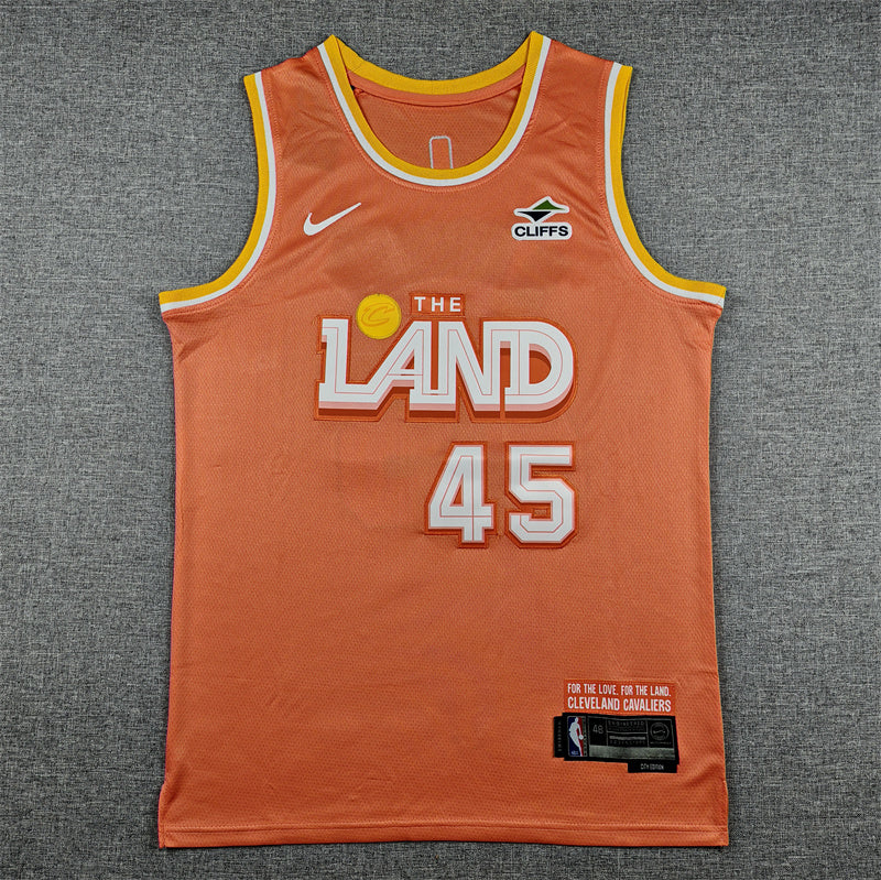 Men's Cleveland Cavaliers Donovan Mitchell Orange 2025/26 Swingman Jersey - City Edition