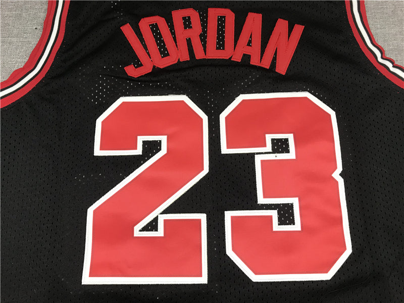 Men's Chicago Bulls Michael Jordan Black 1997-98 Authentic Player Jersey