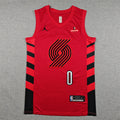 Men's Portland Trail Blazers Damian Lillard Red Swingman Jersey - Statement Edition