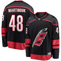 Men's Carolina Hurricanes Jordan Martinook Black Home Breakaway Player Jersey