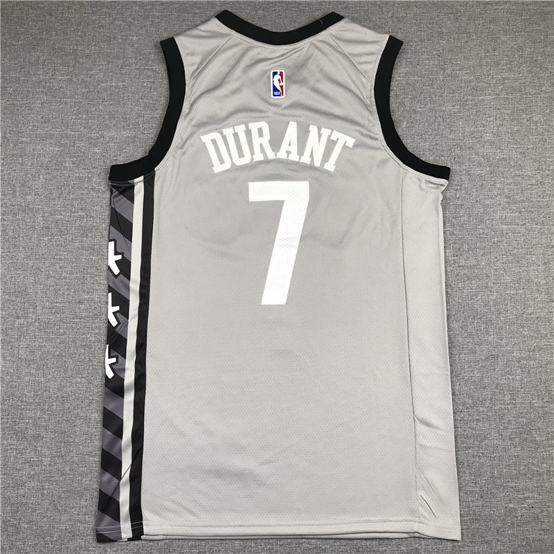 Men's Brooklyn Nets Kevin Durant Gray 2019 Fast Break Player Movement Jersey