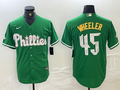 Men's Philadelphia Phillies Zack Wheeler Green Replica Player Jersey
