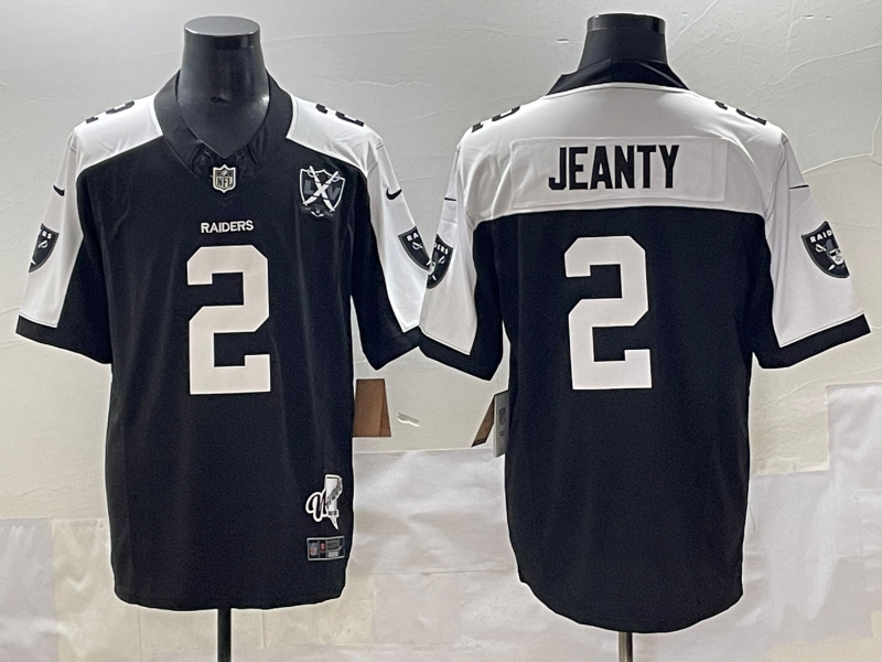 Men's Las Vegas Raiders Ashton Jeanty Black Game Jersey