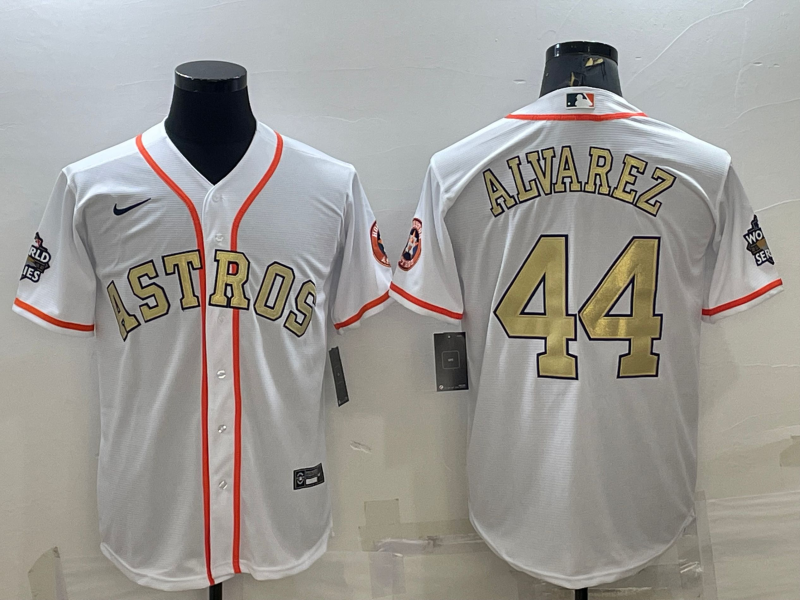 Men's Houston Astros Yordan Alvarez White Replica Player Jersey