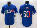 Men's Los Angeles Dodgers Mookie Betts Blue Game Player Jersey