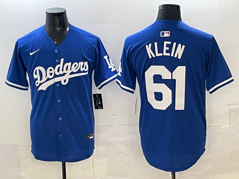 Men's Los Angeles Dodgers Clay Klein Royal Alternate 2 Replica Jersey