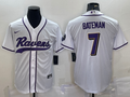 Men's Baltimore Ravens Rashod Bateman White Game Jersey Joint Edition