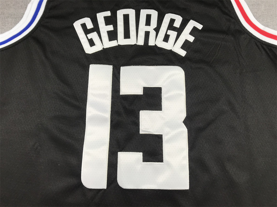 Men's LA Clippers Paul George Black 2022/23 Fastbreak Jersey - City Edition