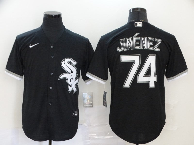 Men's Chicago White Sox Eloy Jimenez Black Replica Baseball Jersey