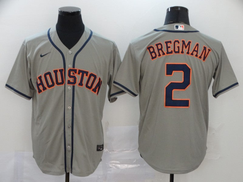 Men's Houston Astros Alex Bregman Gray Replica Baseball Jersey