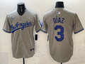 Men's Los Angeles Dodgers Edwin Diaz Gray Replica Jersey