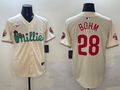 Men's Philadelphia Phillies Alec Bohm Cream Replica Player Jersey