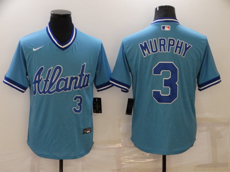 Men's Atlanta Braves Dale Murphy Blue Stitched Baseball Jersey
