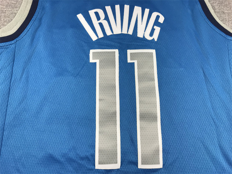 Men's Dallas Mavericks Kyrie Irving Royal Fast Break Replica Jersey - Icon Edition