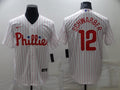 Men's Philadelphia Phillies Kyle Schwarber White Replica Baseball Jersey