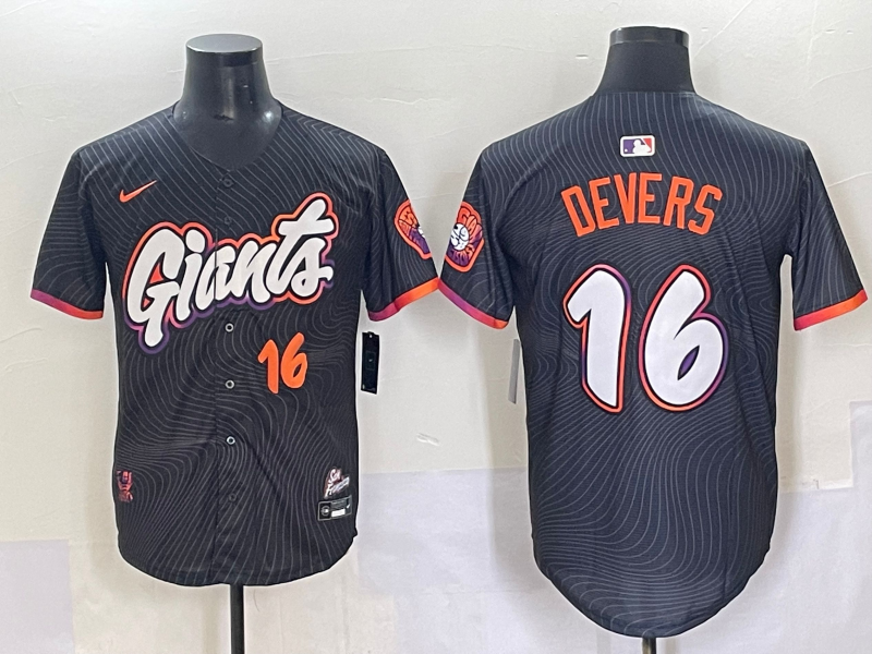 Men's San Francisco Giants Rafael Devers Black 2025 City Connect Limited Player Jersey