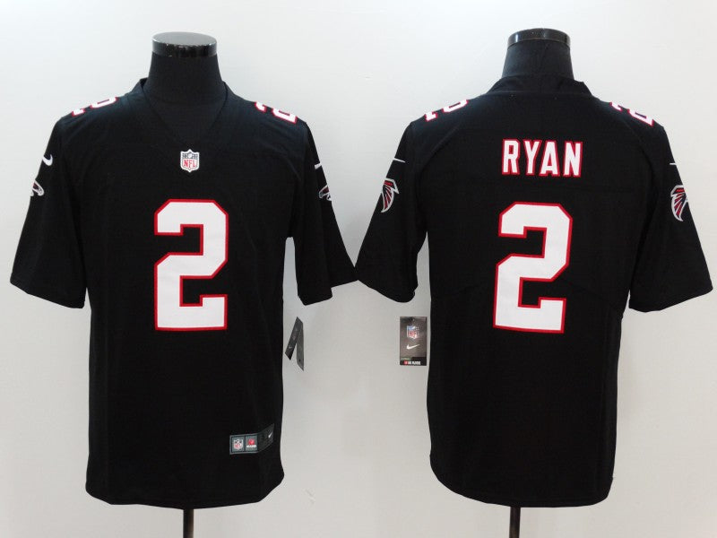 Men's Atlanta Falcons Matt Ryan Black Game Jersey