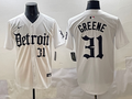 Men's Detroit Tigers Riley Greene White Player Game Jersey
