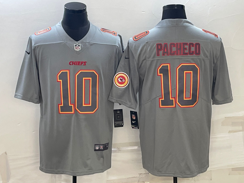 Men's Kansas City Chiefs Isiah Pacheco Grey Game Jersey