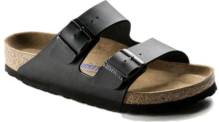 Birkenstock Arizona Soft Footbed Birko-Flor 0551253 Narrow Fit Black Sandals