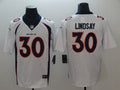 Men's Denver Broncos Phillip Lindsay White Game Jersey