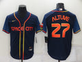 Men's Houston Astros Jose Altuve Navy Space City Jersey