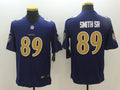 Men's Baltimore Ravens Steve Smith Sr Purple Game Player Jersey