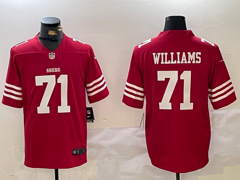 Men's San Francisco 49ers Trent Williams Scarlet Game Player Jersey