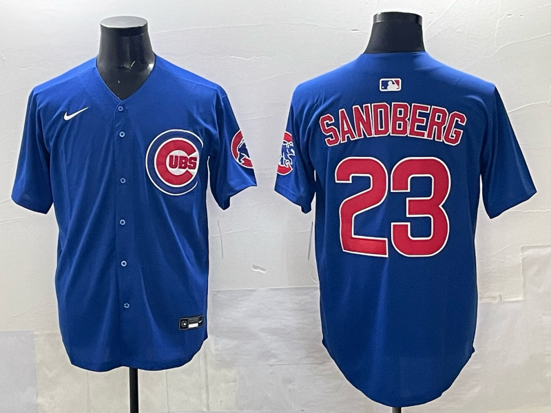 Men's Chicago Cubs Ryne Sandberg Royal Limited Player Jersey