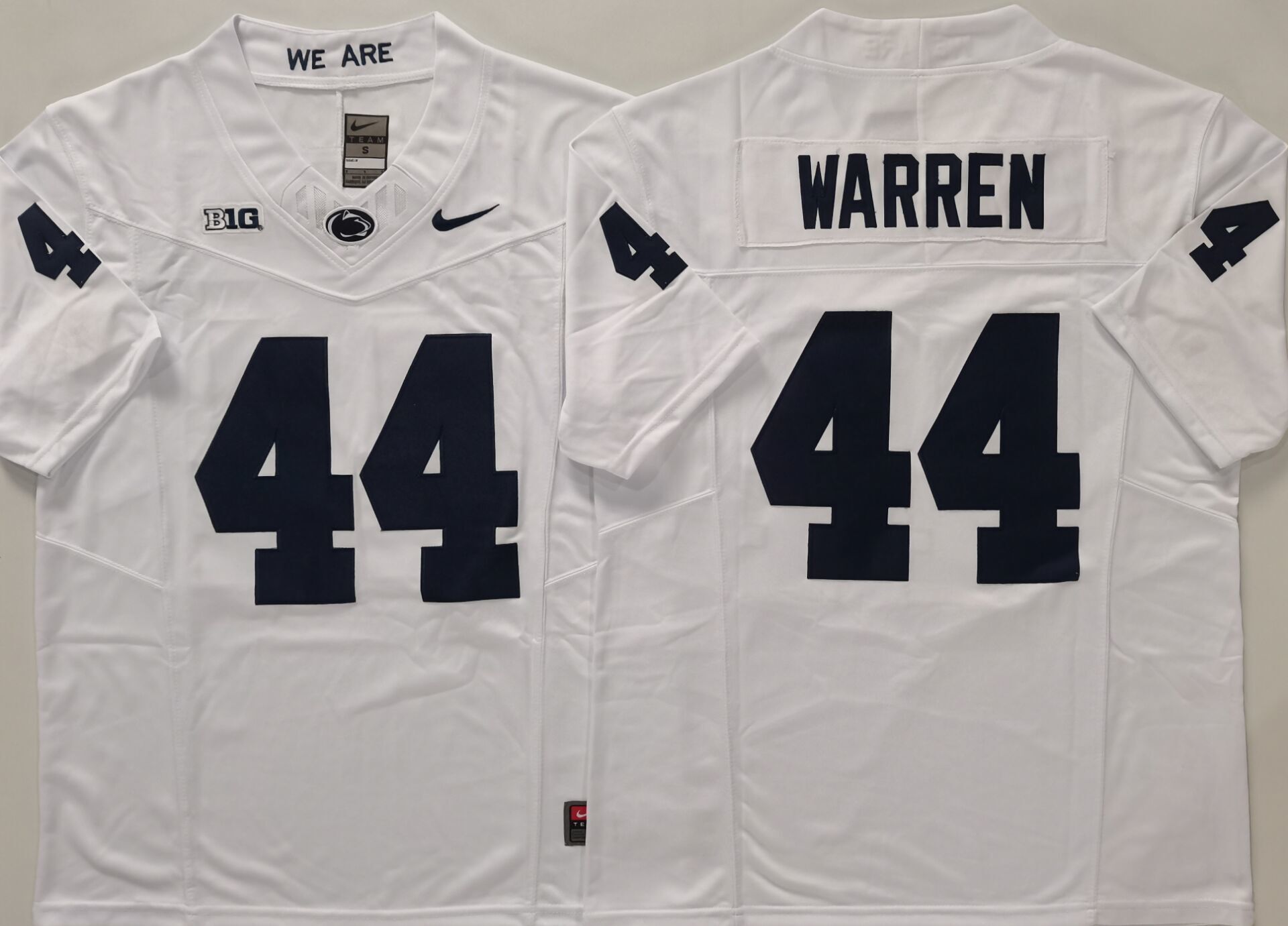Men's Penn State Nittany Lions Tyler Warren White Player Jersey