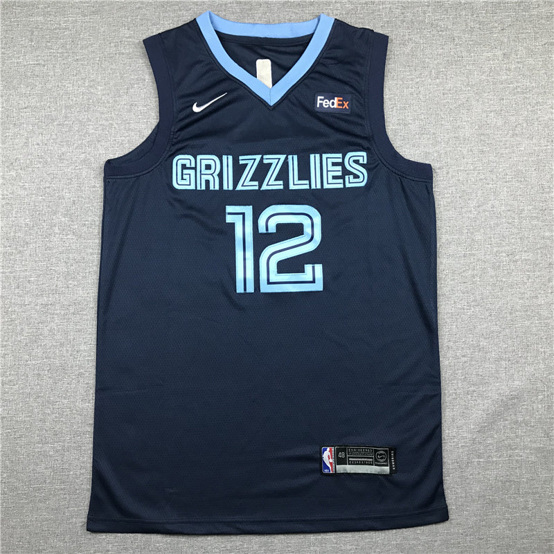 Men's Memphis Grizzlies Ja Morant Navy Replica Fast Break Jersey