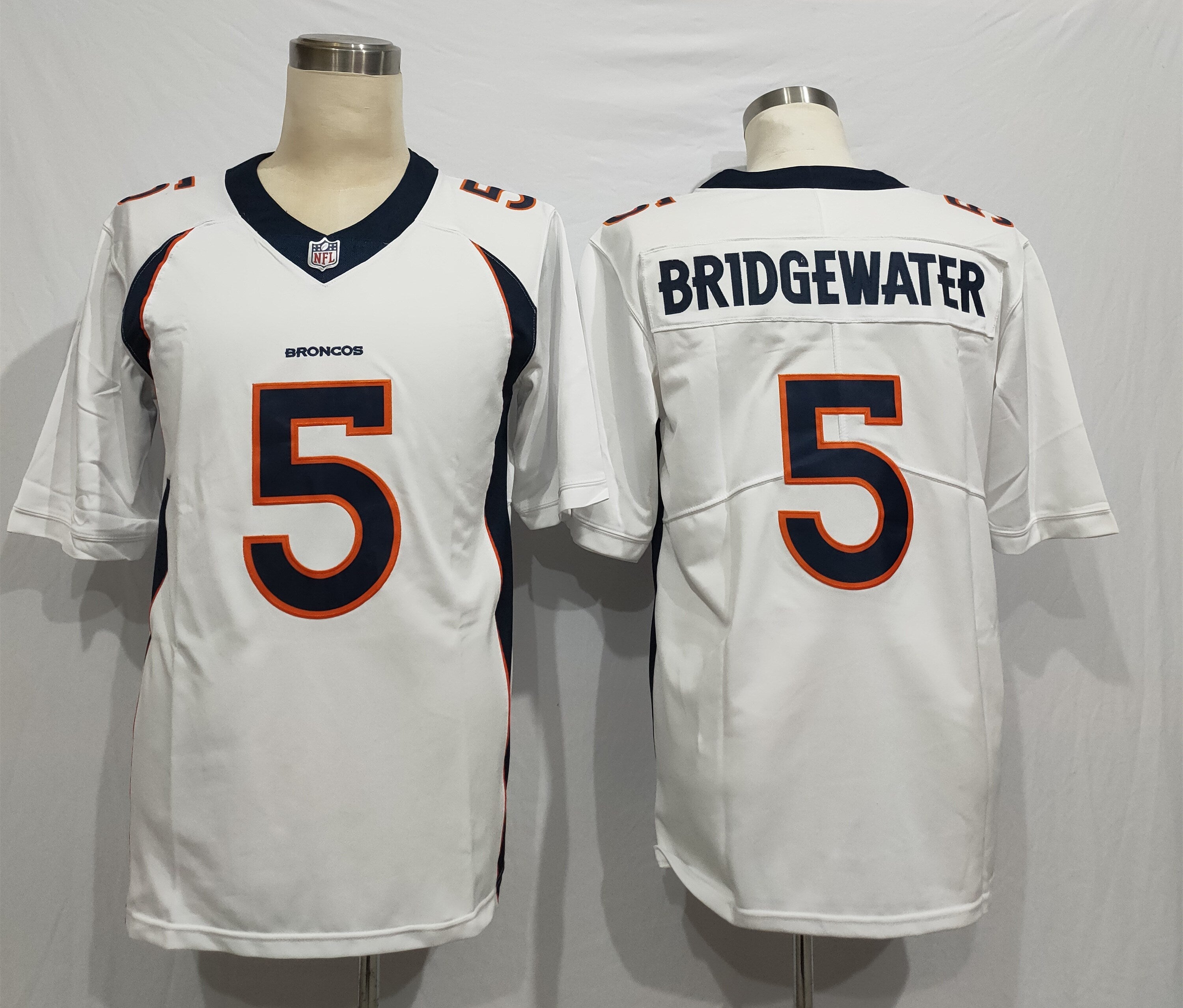 Men's Denver Broncos Teddy Bridgewater White Game Jersey