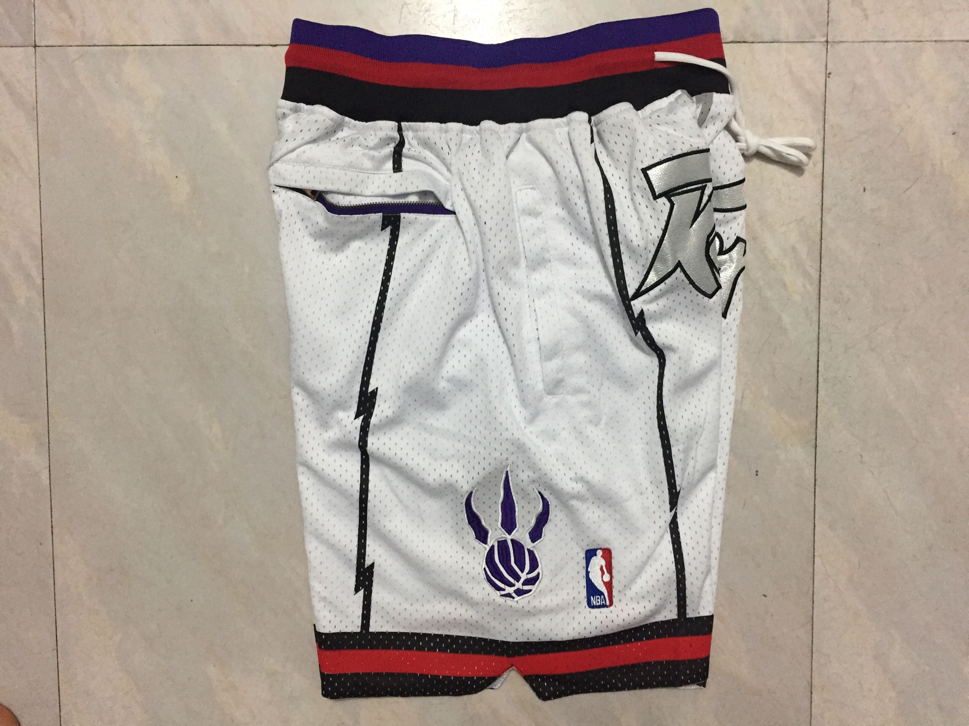 Men's Toronto Raptors White 1997-98 Hardwood Classics Basketball Shorts