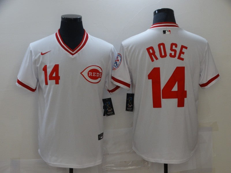 Men's Cincinnati Reds Pete Rose White Fashion Stitched Jersey