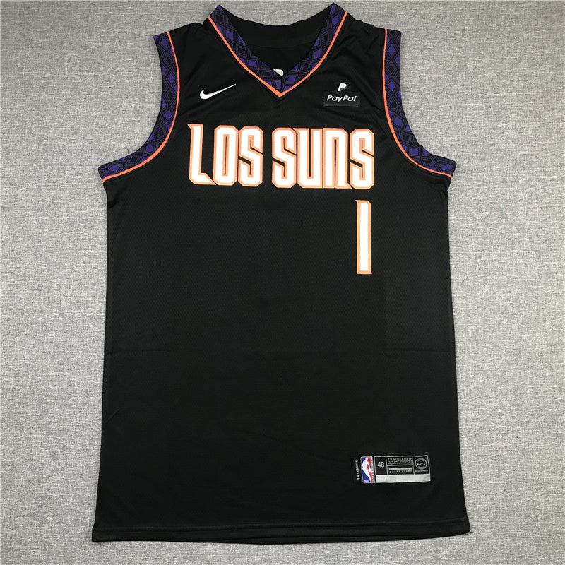 Men's Phoenix Suns Devin Booker Black Replica Jersey - City Edition