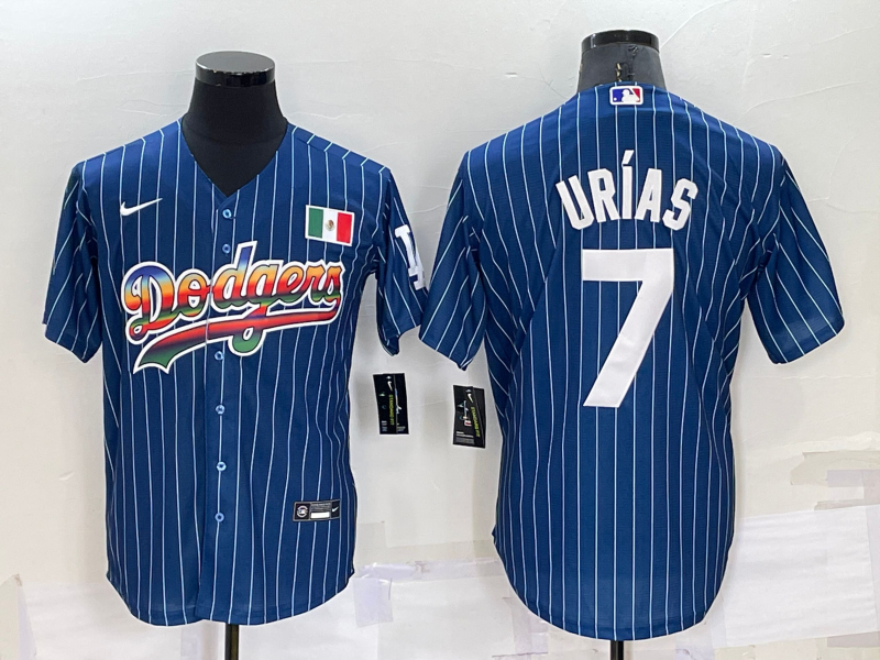 Men's Los Angeles Dodgers Julio Urias Blue Fashion Stitched Jersey