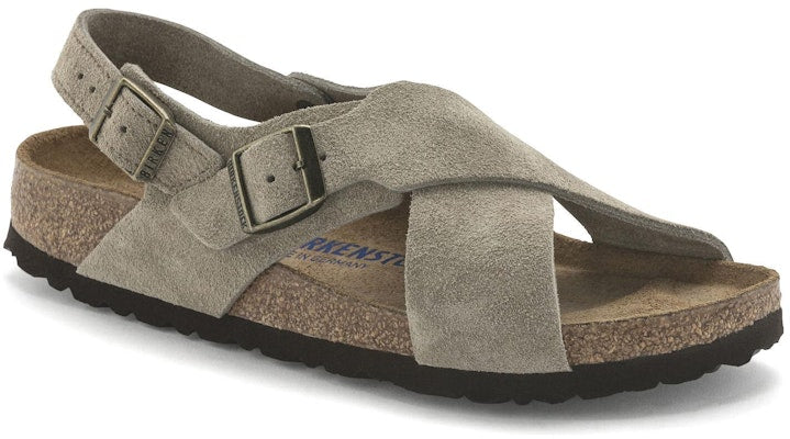 Birkenstock Tulum Suede Leather 1024110 Narrow Fit Taupe Sandals