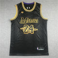 Men's Los Angeles Lakers -24 NBA Black Mamba Swingman Jersey