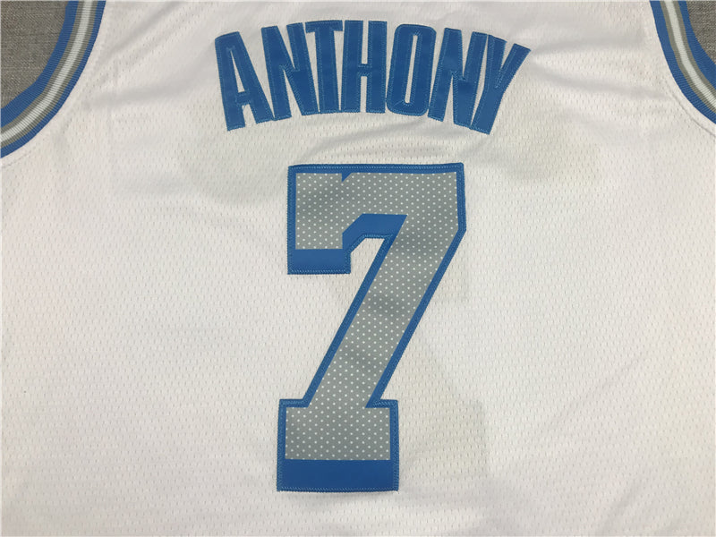 Men's Los Angeles Lakers Carmelo Anthony White Swingman Jersey - City Edition