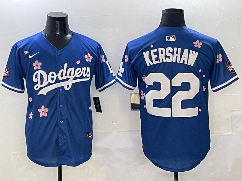 Men's Los Angeles Dodgers Clayton Kershaw Royal Player Jersey