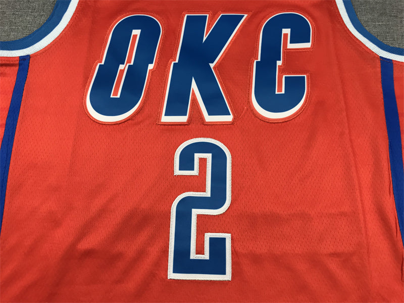 Men's Oklahoma City Thunder Shai Gilgeous-Alexander Orange 2022/23 Swingman Jersey - Statement Edition