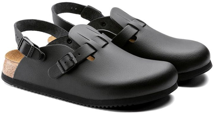 Birkenstock Kay SL Leather 1018226 Black Covered-Toe Slippers