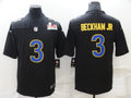 Men's Los Angeles Rams Odell Beckham Jr. Black Super Bowl LVI Game Fashion Jersey