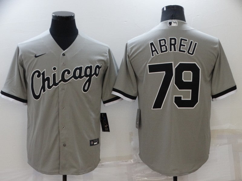 Men's Chicago White Sox Jose Abreu Gray Replica Baseball Jersey