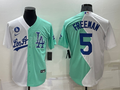 Men's Los Angeles Dodgers Freddie Freeman White/Green Replica Baseball Jersey
