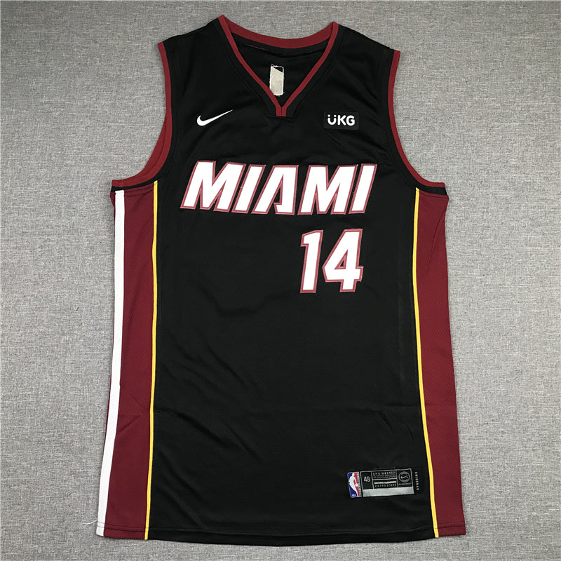 Men's Miami Heat Tyler Herro Black 2022/23 Fast Break Replica Jersey - Icon Edition