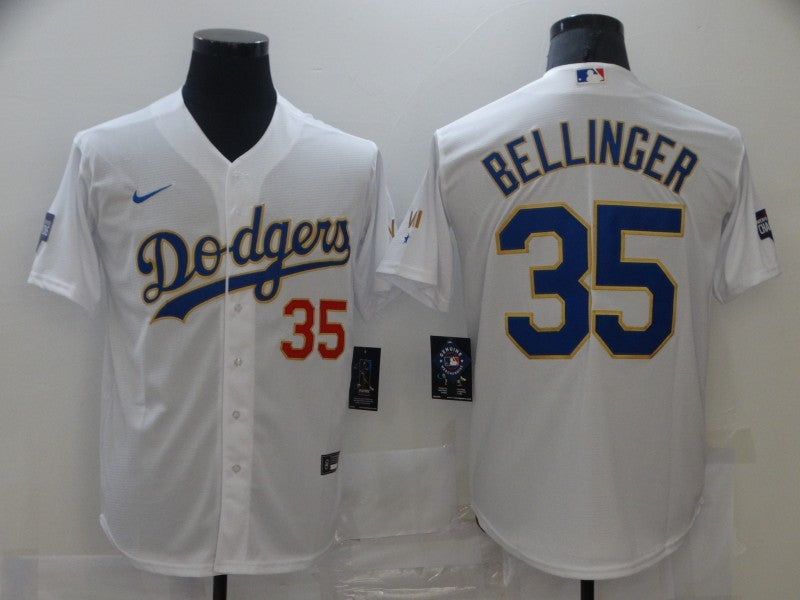 Men's Los Angeles Dodgers Cody Bellinger White Fashion Stitched Jersey