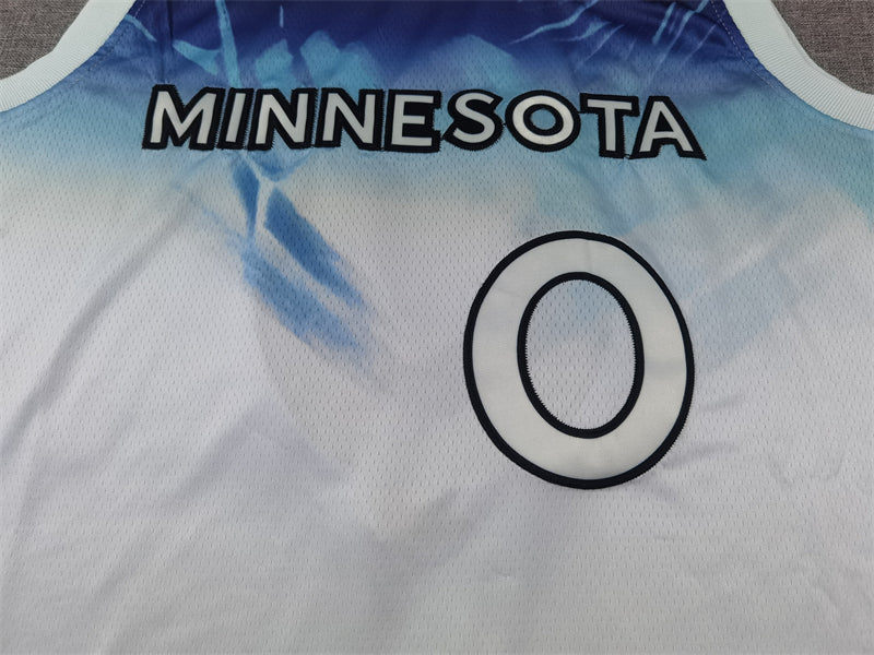 Men's Minnesota Timberwolves Donte DiVincenzo White 2024/25 Swingman Player Jersey - City Edition
