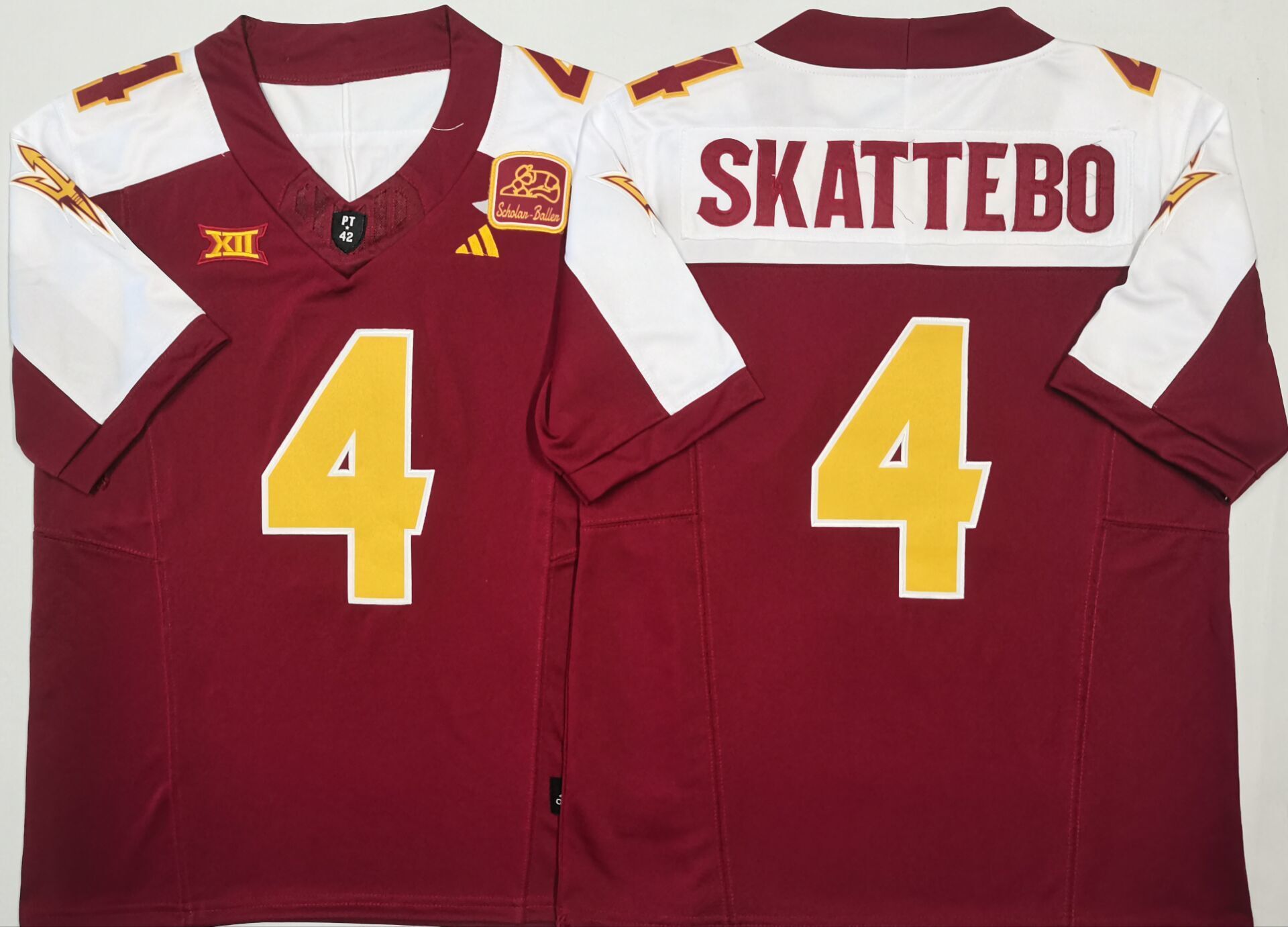 Men's Arizona State Sun Devils Cameron Skattebo Red Game Jersey